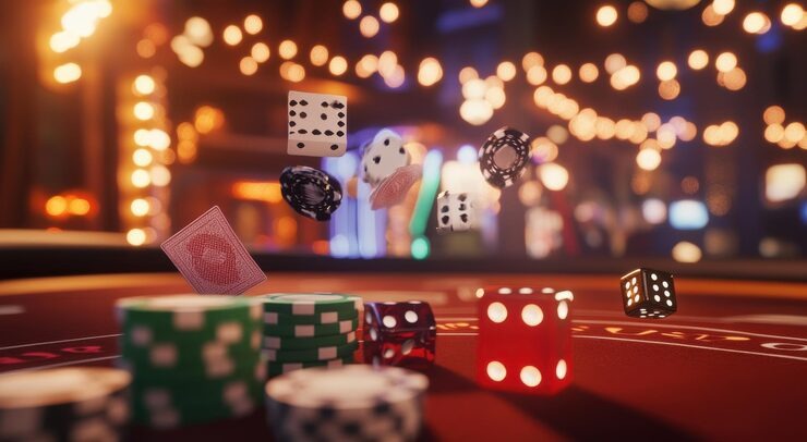 Live chat interface on cumi4d slot mobile app showing dealer, game state, and player messages